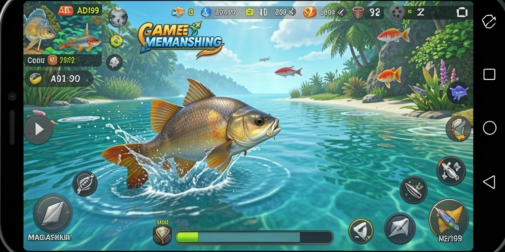 Tangkapan ikan besar dalam gameplay ADI99 yang menarik.