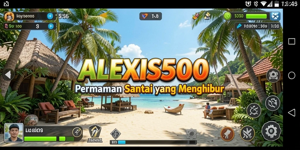 Tampilan gameplay ALEXIS500 yang menghibur dan interaktif