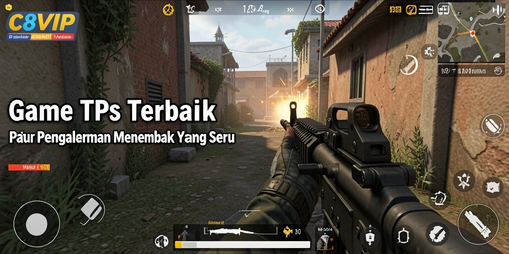 Gameplay intens dengan aksi tembak-menembak di C8VIP.