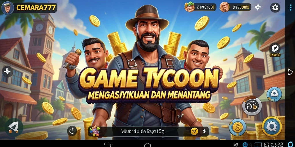 Tampilan gameplay <strong>CEMARA777</strong> yang menarik dan interaktif dalam menciptakan bisnis impian.