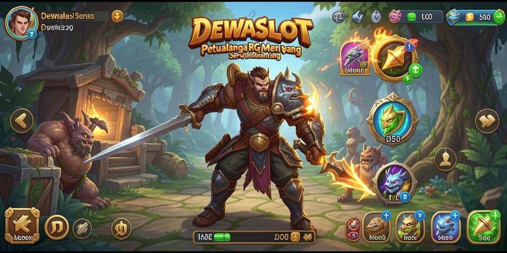 Gameplay RPG DEWASLOT yang menarik dan penuh aksi.