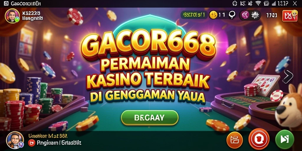 Tampilan gameplay seru di GACOR668 dengan pengalaman kasino nyata.