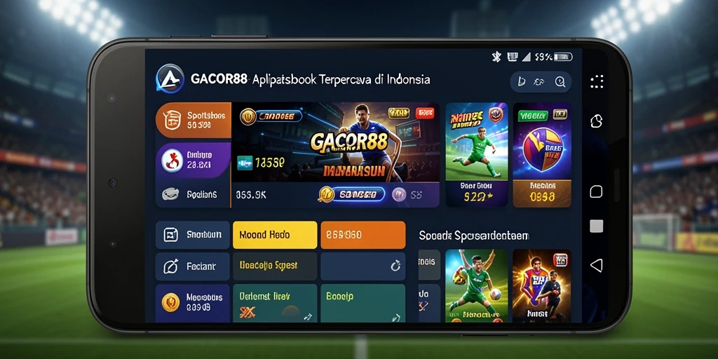 Tampilan gameplay taruhan olahraga di aplikasi GACOR88.