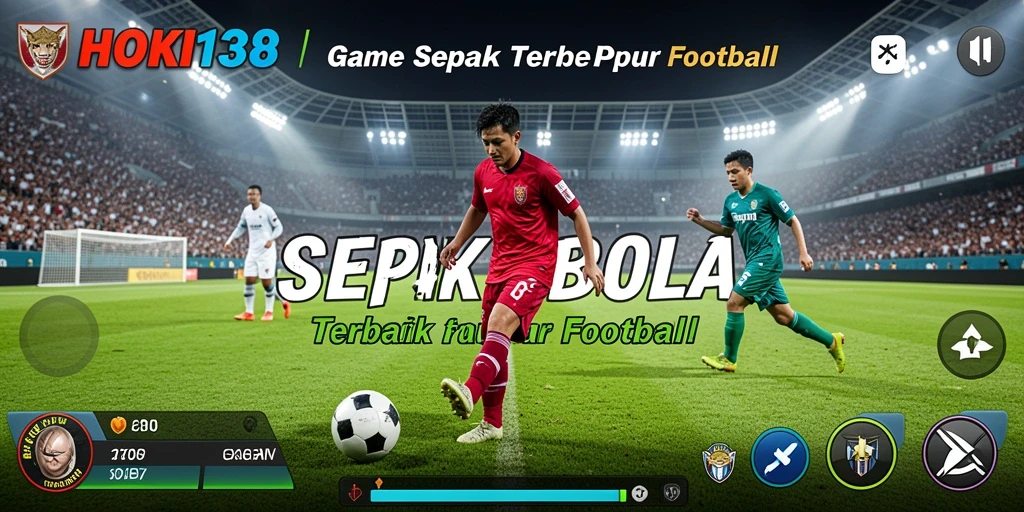 Gameplay HOKI138 menampilkan aksi sepak bola yang seru dan mendebarkan.