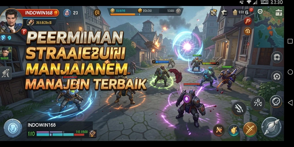 Screenshot menunjukkan aksi seru gameplay SLG INDOWIN168.