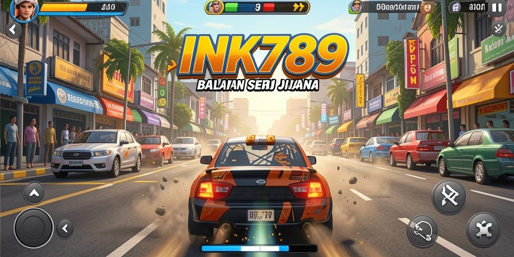Tampilan gameplay Racing yang mendebarkan dan penuh aksi.