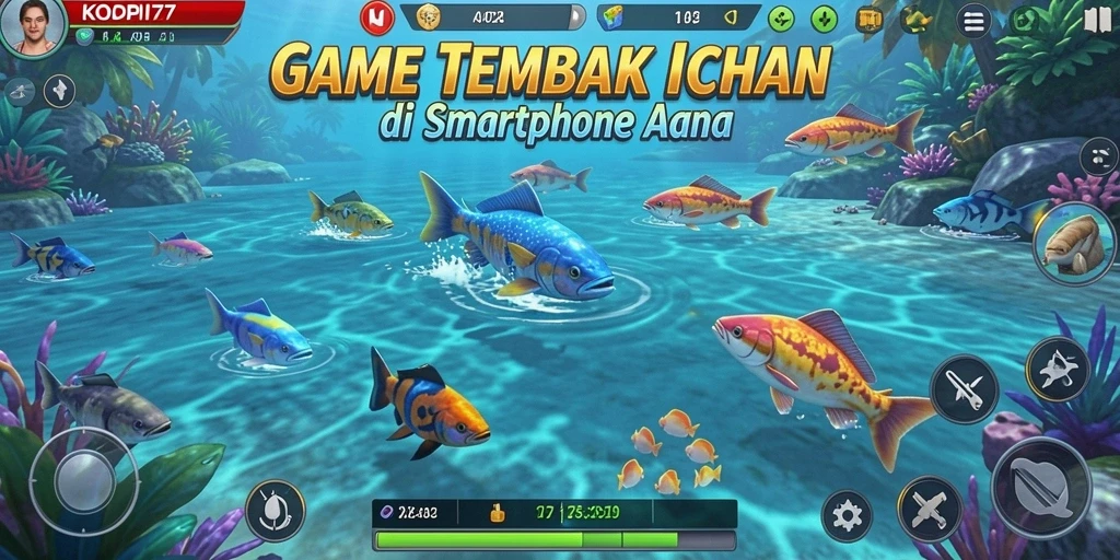 Tampilan gameplay Tembak Ikan yang seru dan menegangkan.
