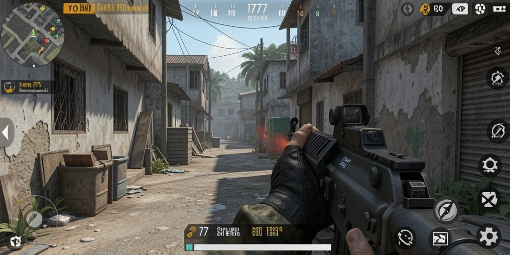 Gameplay L777 yang mendebarkan dengan pertempuran intens.