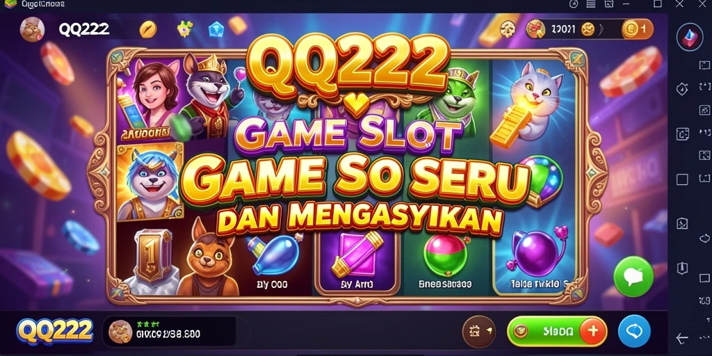 Tampilan gameplay QQ222 dengan mesin slot yang menarik dan interaktif.
