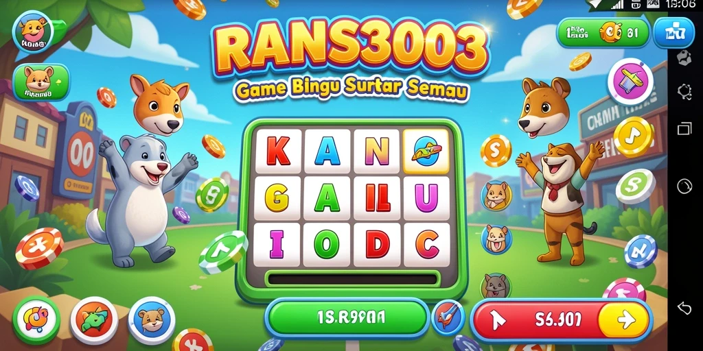 Tampilan utama gameplay RANS303 Bingo yang seru dan menarik.