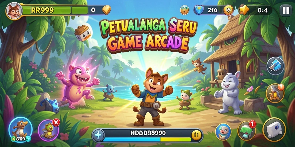 Gameplay seru dan menantang dalam RR999 dengan grafis menarik.