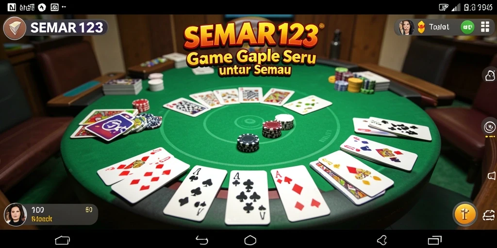 Tampilan gameplay Gaple yang seru dan interaktif.