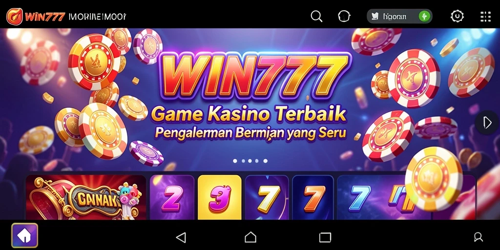 Tampilan menarik dari gameplay Kasino di WIN777 yang mengasyikkan.